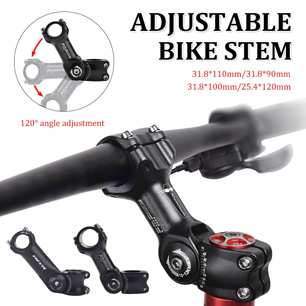 

MTB Bicycle Stem 25.4mm/31.8mm Aluminum Alloy Bike Stem Adjustable Bicycle Handlebars Stem Angle Riser Bike Parts