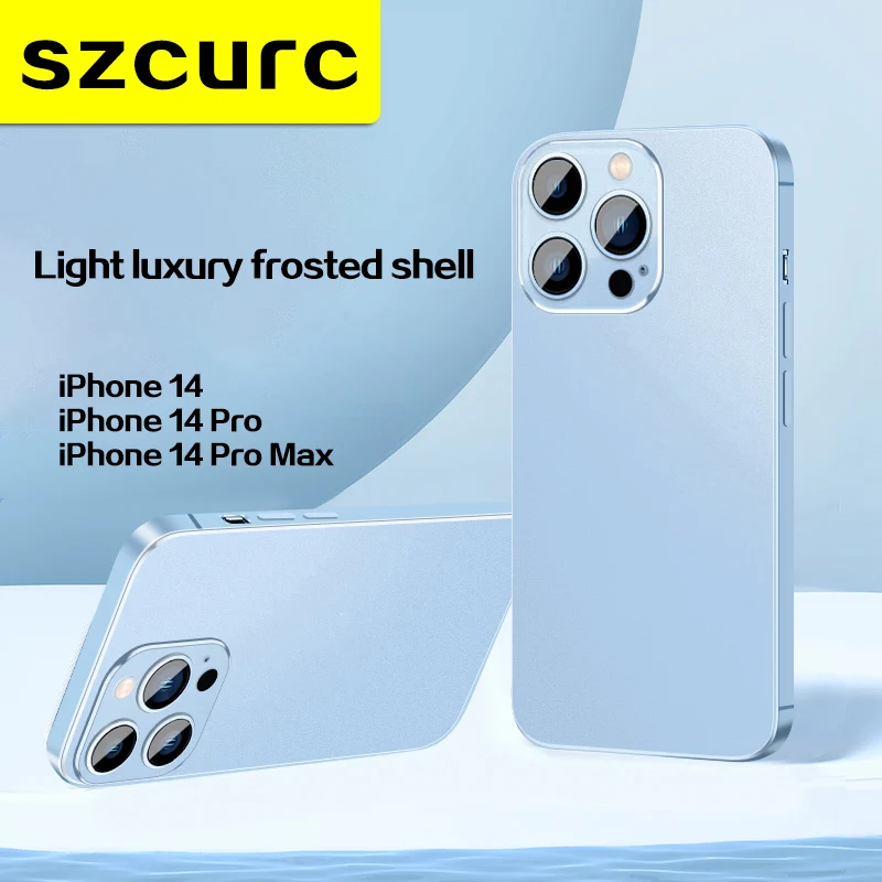 

New iPhone14 pro max case Ultra-thin fall-proof iPhone 13 pro All-inclusive lens scrub 14plus Advanced Sense 12 phone cover bag