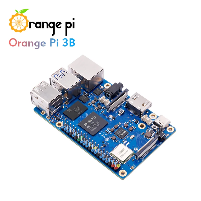 Orange Pi 3B 2 ГБ ОЗУ Rockchip RK3566 Четырехъядерный 64-битный SBC одноплатный Wi-Fi + BLE Gigabit Run Android