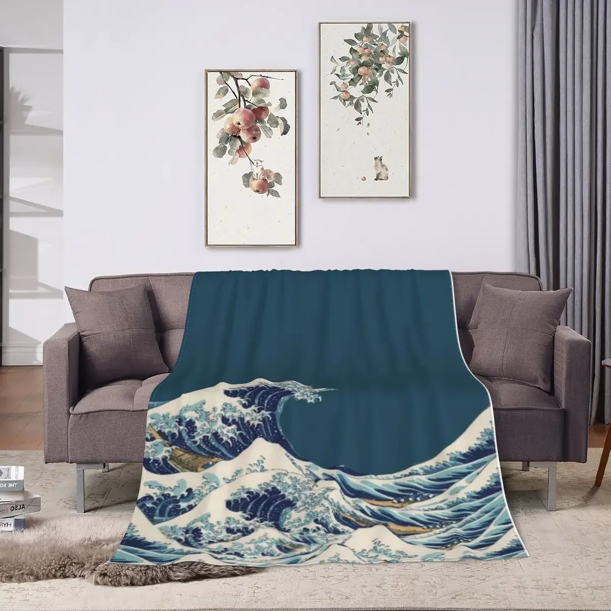 Великая волна: ультрамягкое одеяло из микрофлиса