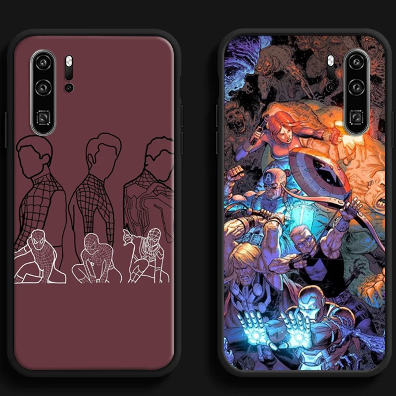 

Marvel Spiderman Iron Man Phone Cases For Huawei Honor Y6 Y7 2019 Y9 2018 Y9 Prime 2019 Y9 2019 Y9A Cases Soft TPU Funda