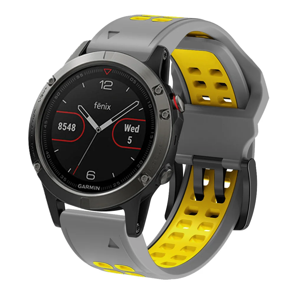 Ремешок спортивный для смарт-часов Garmin Fenix 6X 6 6S Pro 7X 7 EPIX X 5 plus Воздухопроницаемый