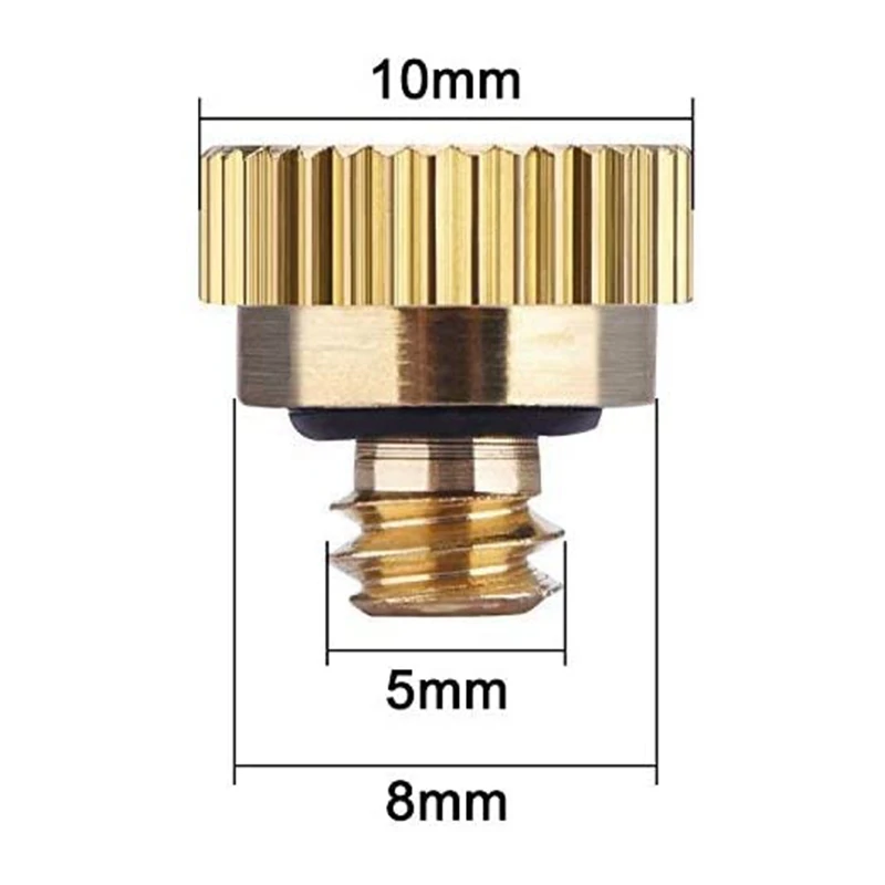 20 штук латунные туманофорсунки тройники распылитель пыли для наружной системы