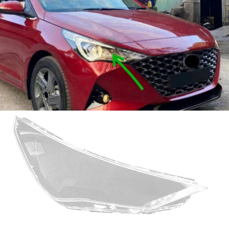 

Car Right Side Head Light Lampshade Shell for Hyundai Accent 2020-2023 Headlight HeadLight Cover Lens Caps