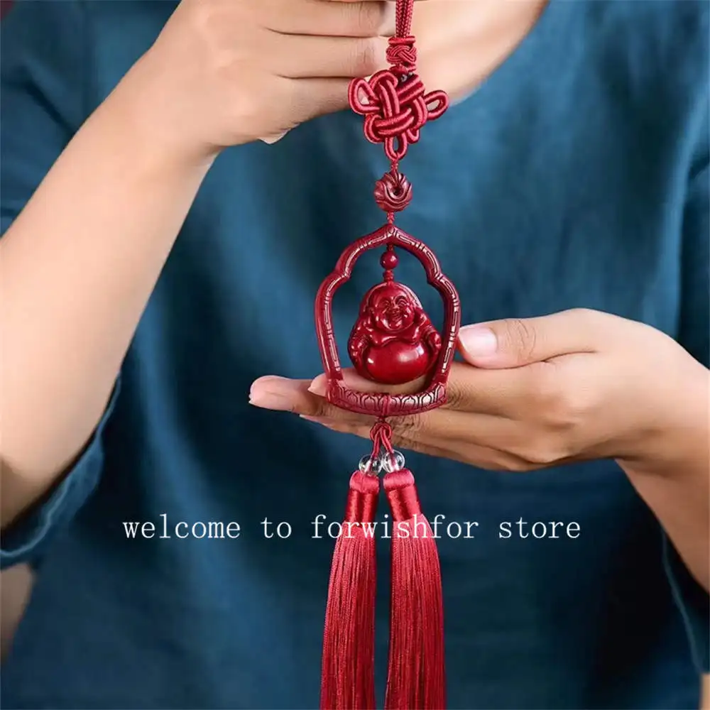 

Циннабар Нефритовая односторонняя резная подвеска Будда ожерелье ювелирные изделия китайская рука женская подвеска на удачу украшение