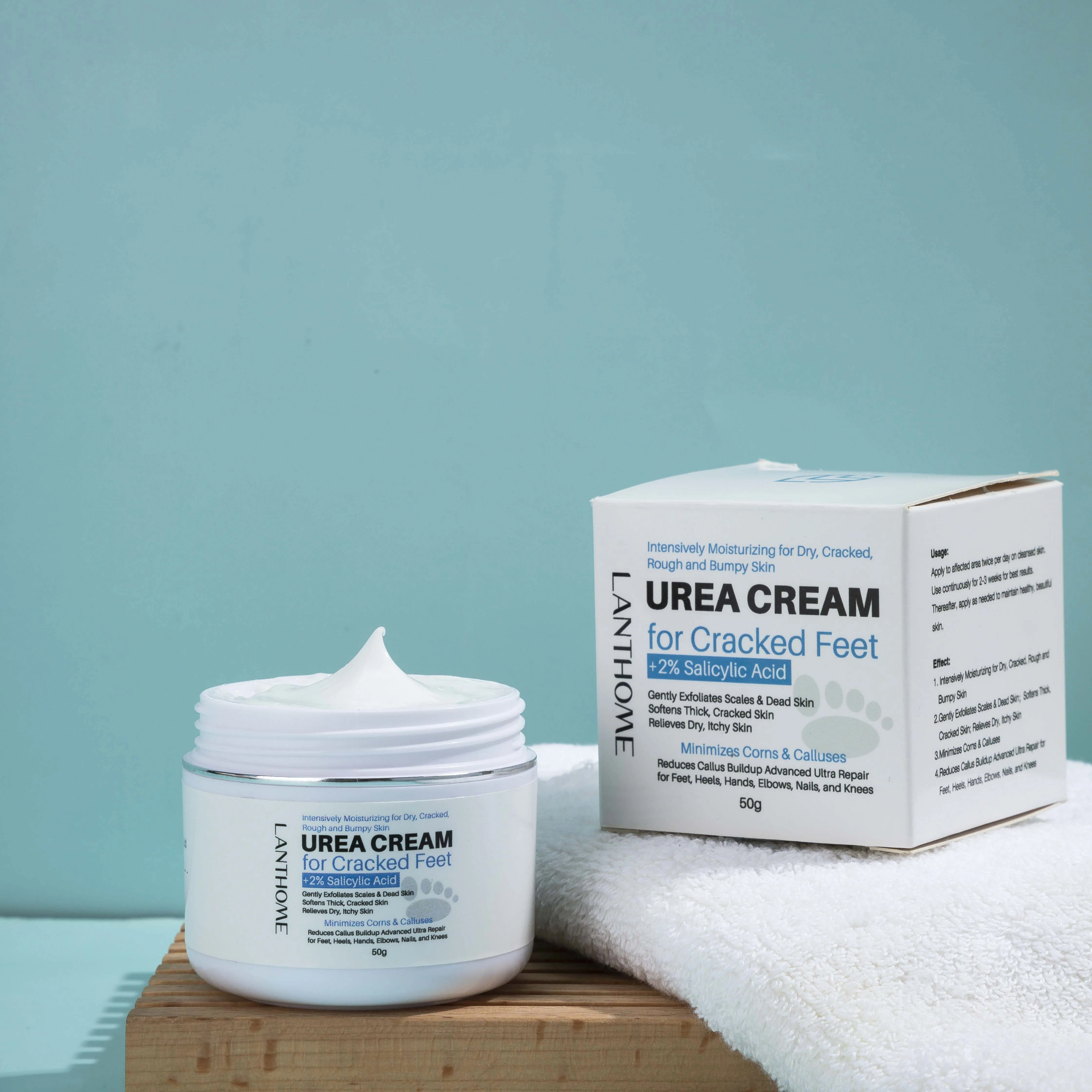 

Lanthome Foot Urea Cream Foot Peeling Spray Scrub Exfoliating Cream Heel Cracked Repair Cream Removal Dead Skin Hand Feet Care