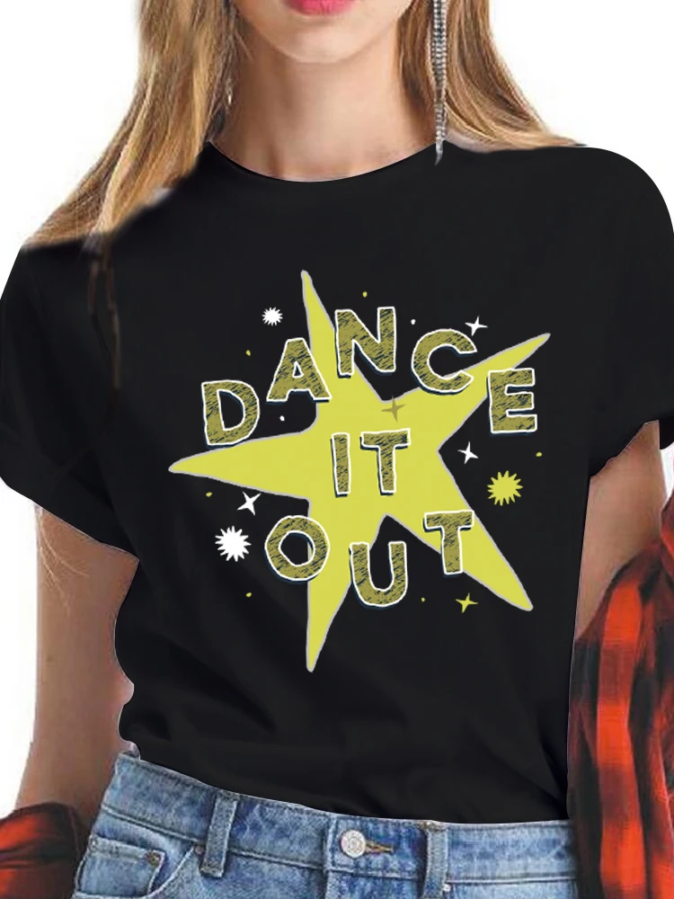 

Футболка женская с принтом в виде пентаграммы и коротким рукавом