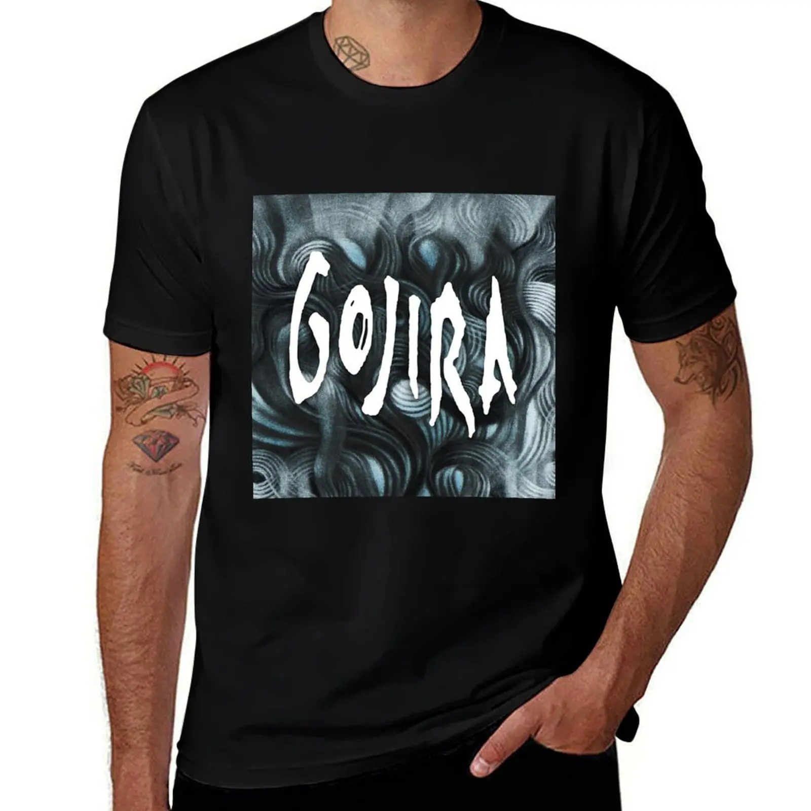 Фото Футболка Gojira с простым принтом №1