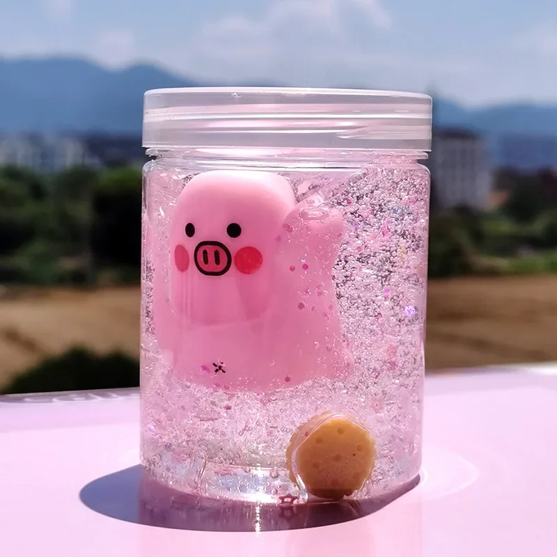 Слайм пушистая Подвеска для детей светящийся цвет грязь клей кристальная милые