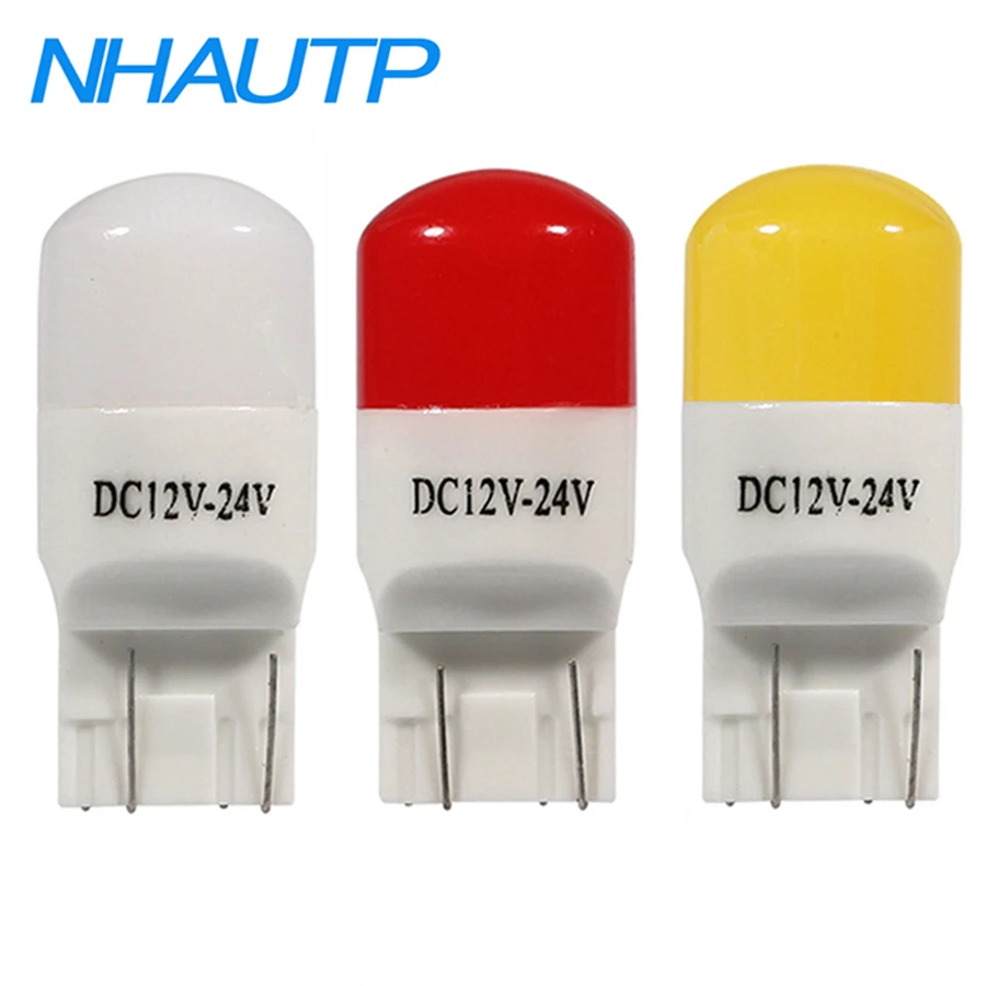 

NHAUTP 2Pcs Ceramic Socket T20 7440 7443 W21W W21/5W LED Bulbs For Lada Vesta Granta Daytime Running Light DRL DHO Auto Lamp