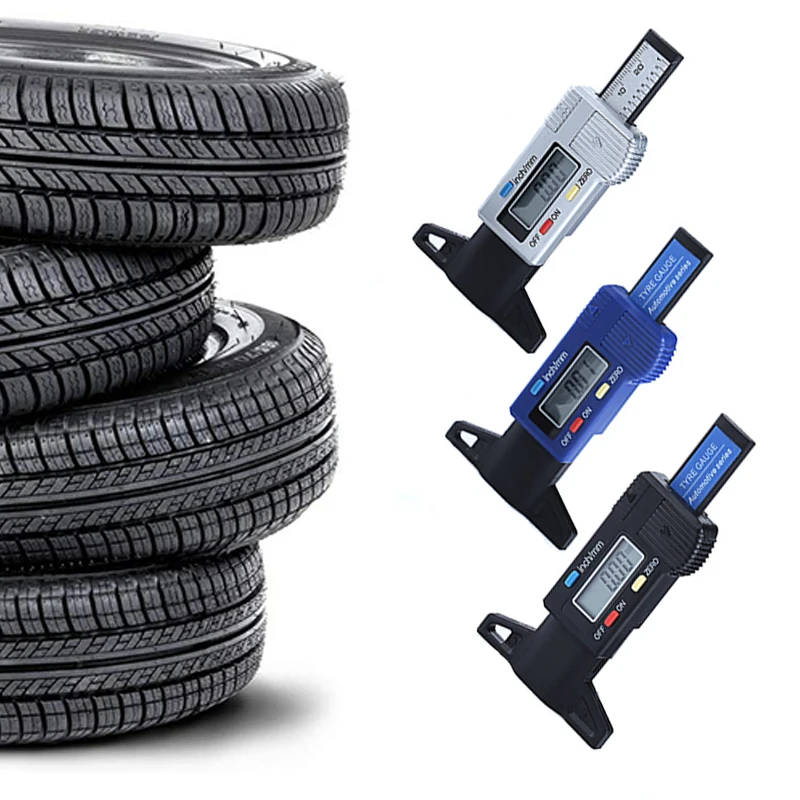 

Electronic Digital Display Car Tyre Depth Gauge Meter Measuring Tools Wear Detection Caliper Thickness Gauges Auto Repair Tools