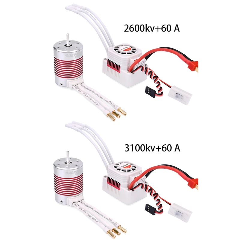 

SURPASS HOBBY Platinum Waterproof 3665 Brushless Shaft Diameter 5Mm Motor &60A ESC Set For 1:10 RC Car