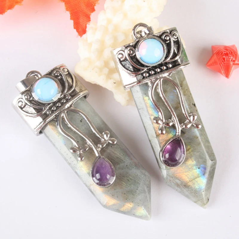 Полосатый оникс аметист лазурит розовый кварц лабрадорит прозрачный кристалл