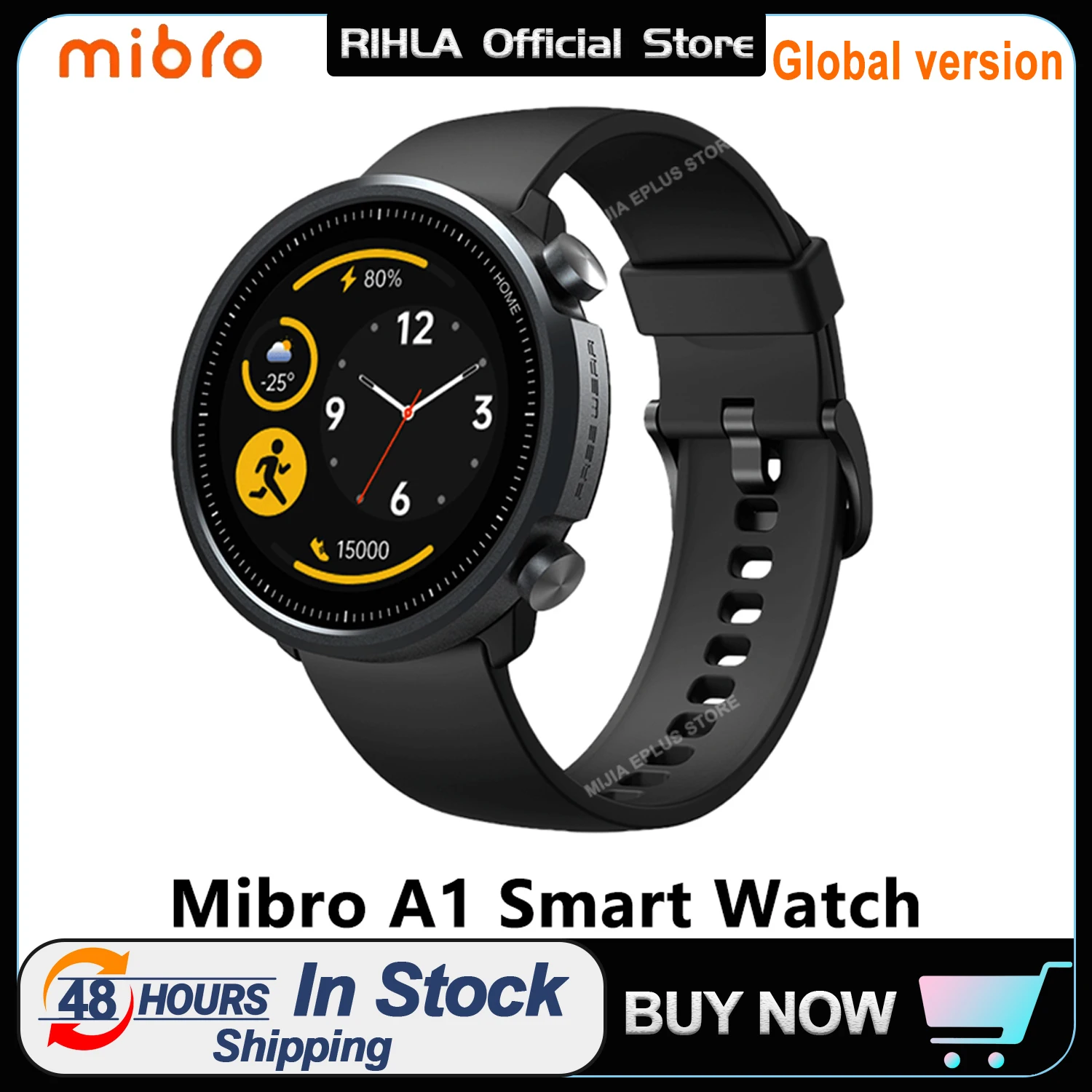 

Xiaomi Youpin Mibro A1 Smartwatch Men Fashion Women Smart Watch,Heart Rate Monitor,Blood Oxygen, 5 ATM Waterproof, Sports Watch