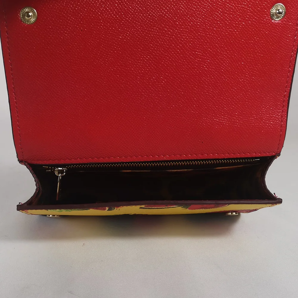 Сумочка для вечеринок Универсальная сумка-мессенджер Квадратная с цветочной