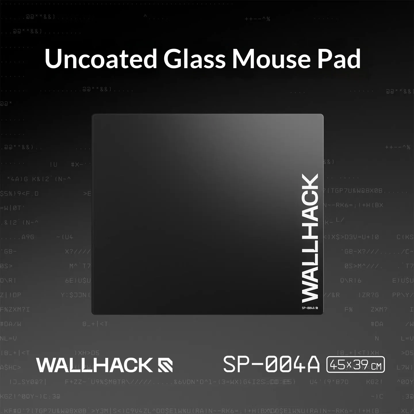Фото Оригинальный коврик для мыши WALLHACK SP-004A из стекла, для FPS-игр, с необработанной поверхностью, прочный, с текстурой микроэтчинга, для APEX CSGO №2