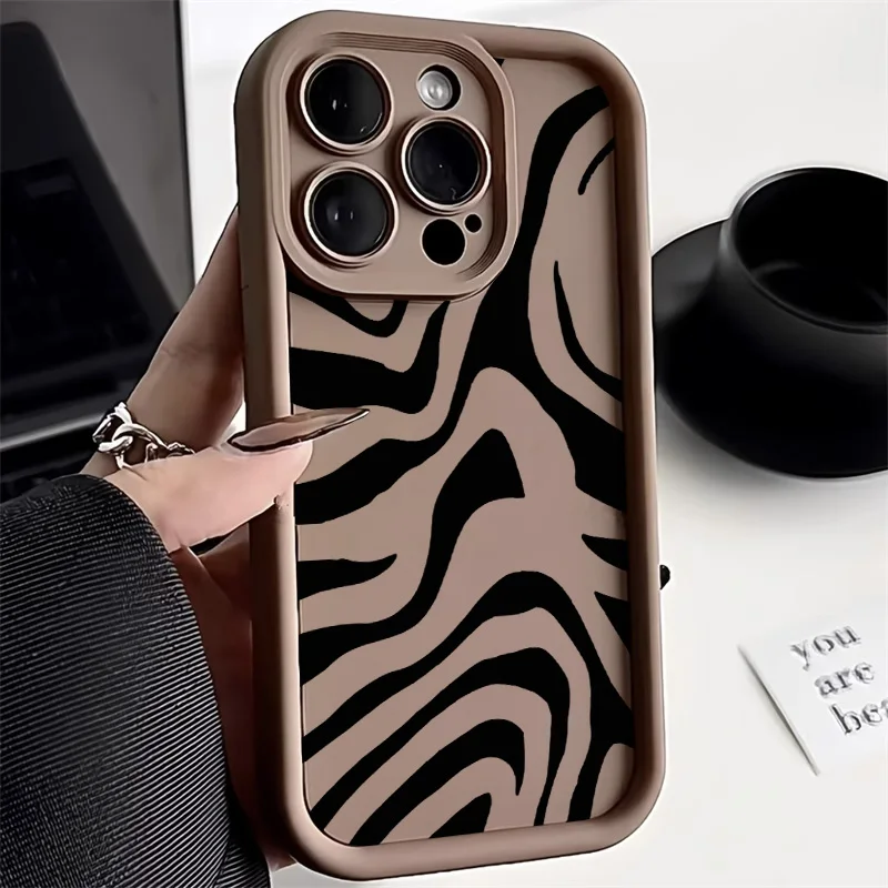 Полосатый чехол с зеброй для Xiaomi Redmi Note 13 5g Funda 11 12 10 9 Pro Plus 13C 12C 10C Mi 11Lite 5G NE Poco X5 X6 F5 C65
