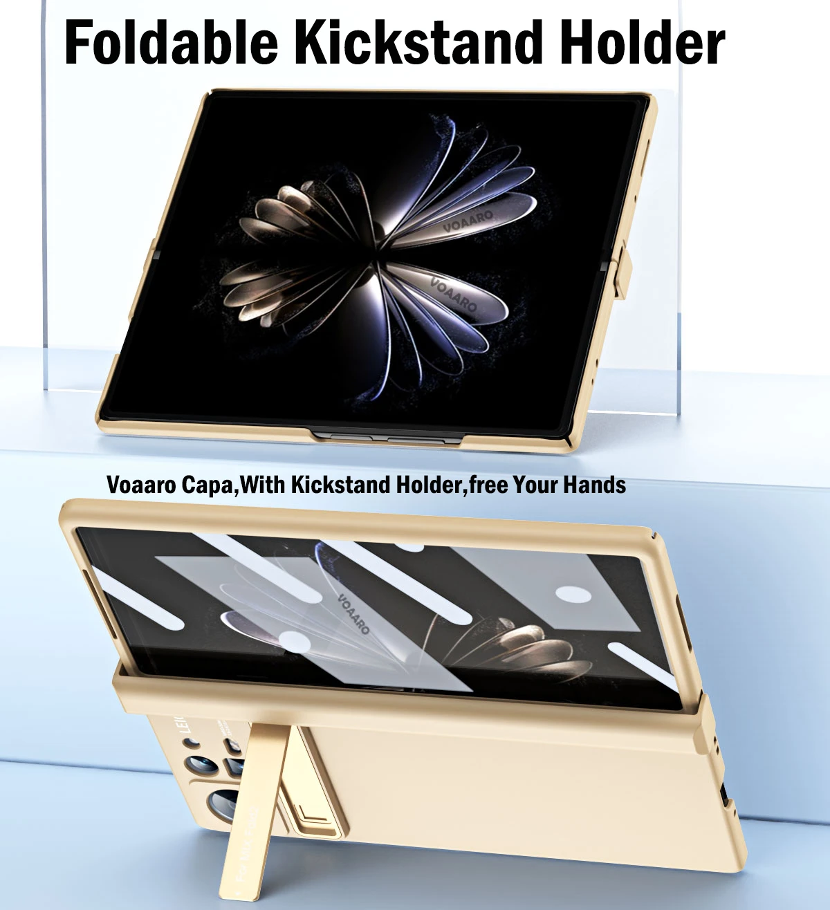 Funda For Xiaomi Mix Fold 2 Case with Kickstand Holder Front Screen Film Protector for Xiaomi Mix Fold 2 Hinge Protective Case