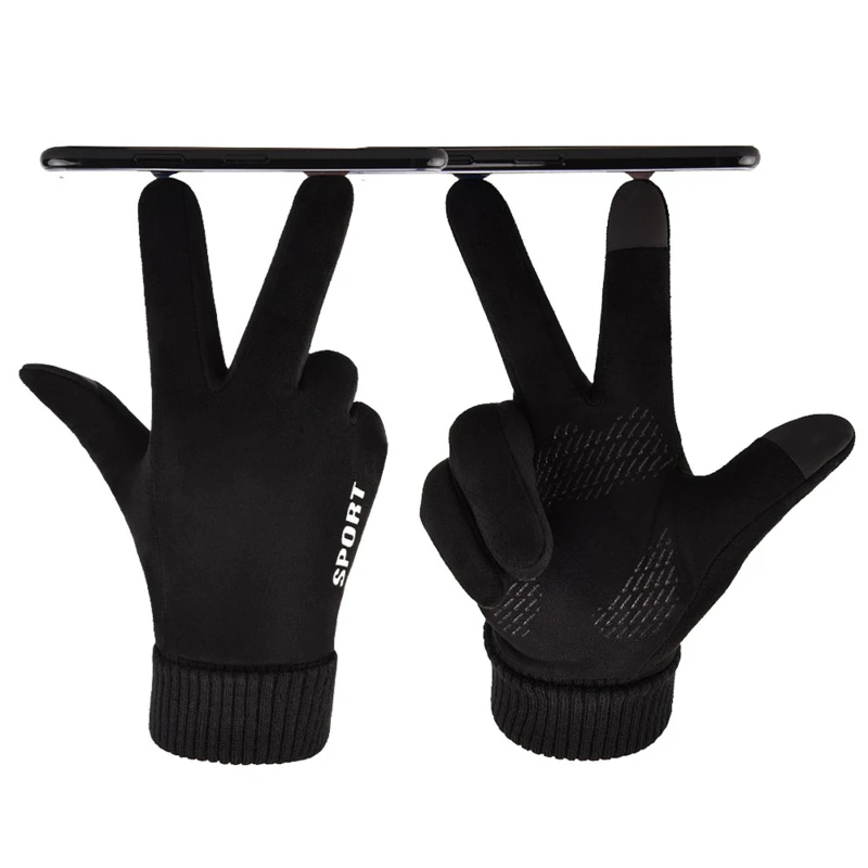 Зимние перчатки для мужчин и женщин теплые сенсорного экрана ветрозащитные