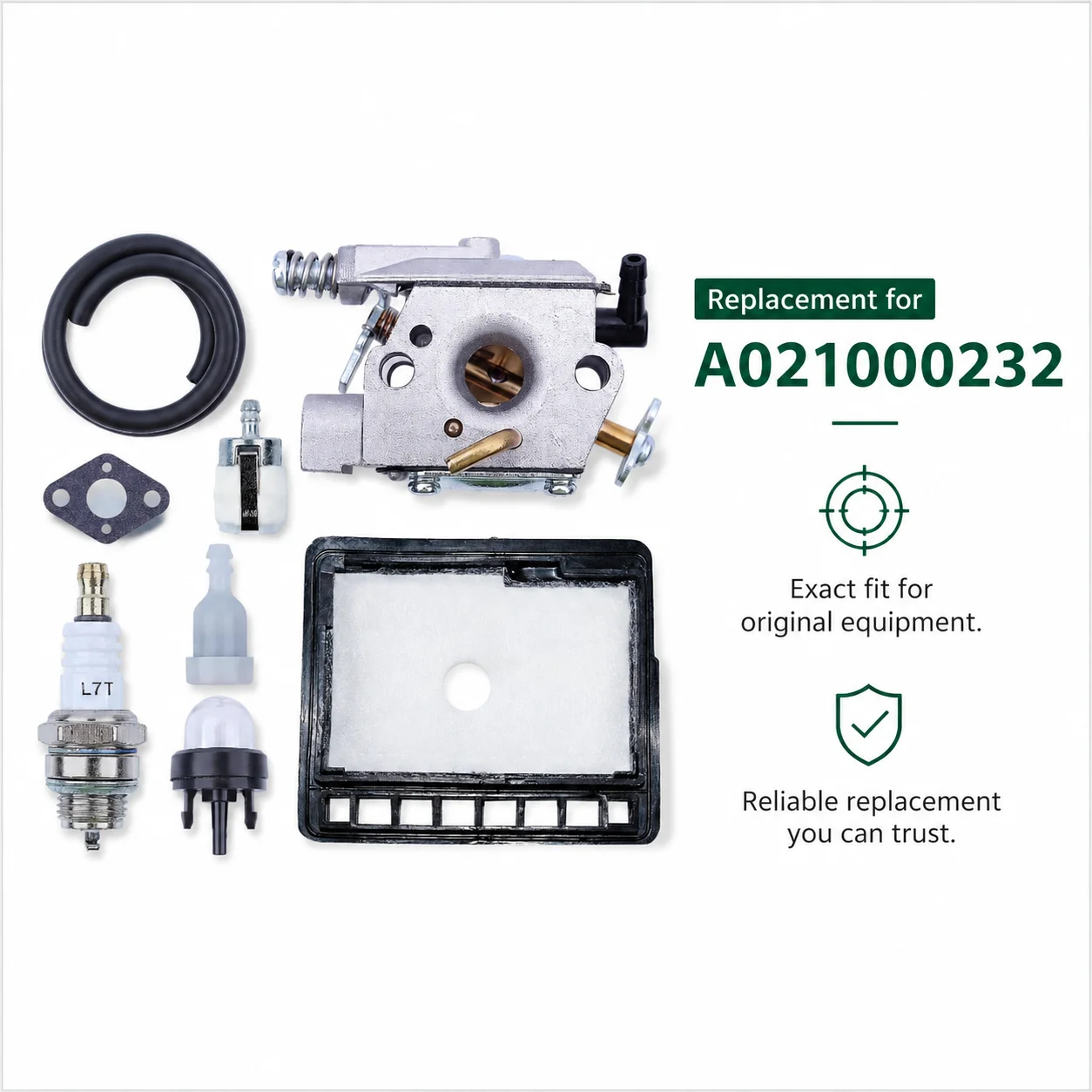 Фото Комплект воздушного фильтра карбюратора для Echo CS3000 CS-300 CS-301 CS-305 CS-306 CS-340 CS-341 CS-345 A021000232 WT-589A, запчасти для бензопилы №2