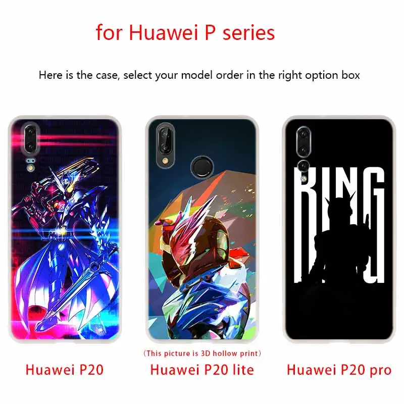 Силиконовый мягкий чехол для Huawei P50 P40 P30 P20 Pro Lite E P10 P Smart Z 2021 2019 2020 Kamen Rider Dragon Knight |