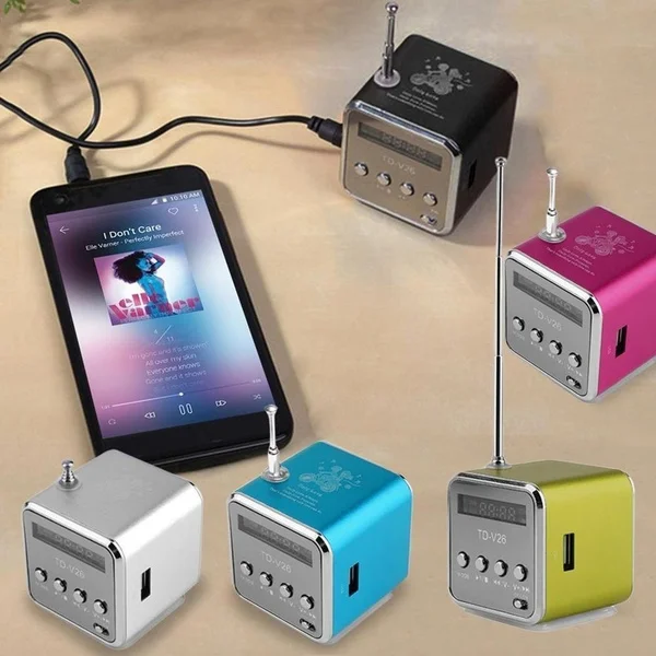 Цифровое портативное мини-радио Fm-радио Интернет динамик USB SD-карта плеер для
