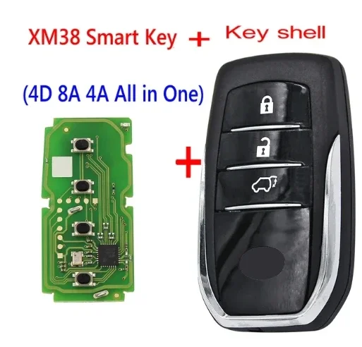 

Xhorse XSTO01EN для Toyota XM38 Smart Key 4D 8A 4A «все в одном» с для KEY TOOL Plus Max VVDI2 VVDI Mini Поддержка обновления