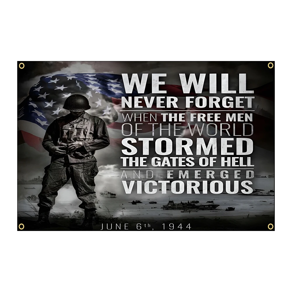 

3jflag 90x15 0 см день операции Overlord празднования, украшение интерьера, баннер, гобелен