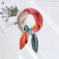 women 7070cm wrinkle silk scarf spring summer autumn fashion new simple square scarfs for ladies female scarf