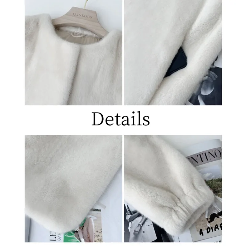 Женская шуба из натурального меха норки