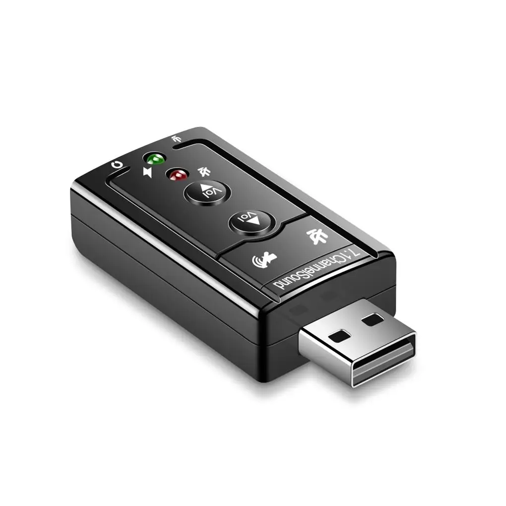 

Профессиональный практичный 360-канальный Звуковой адаптер микрофон бесшумный со светодиодным индикатором устойчивый к царапинам Аудио ад...