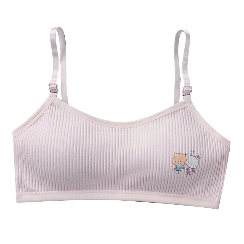 

Girls Bra Thin Cotton Breathable Sports Bralette Tube Tops for 13-18Y Teenage