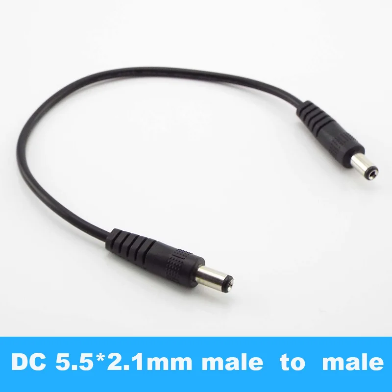 

CCTV Adapter Connector Cable DC Power Extension Cords Plug 5.5 x 2.1mm Male to 5.5 x 2.1mm Male Wire