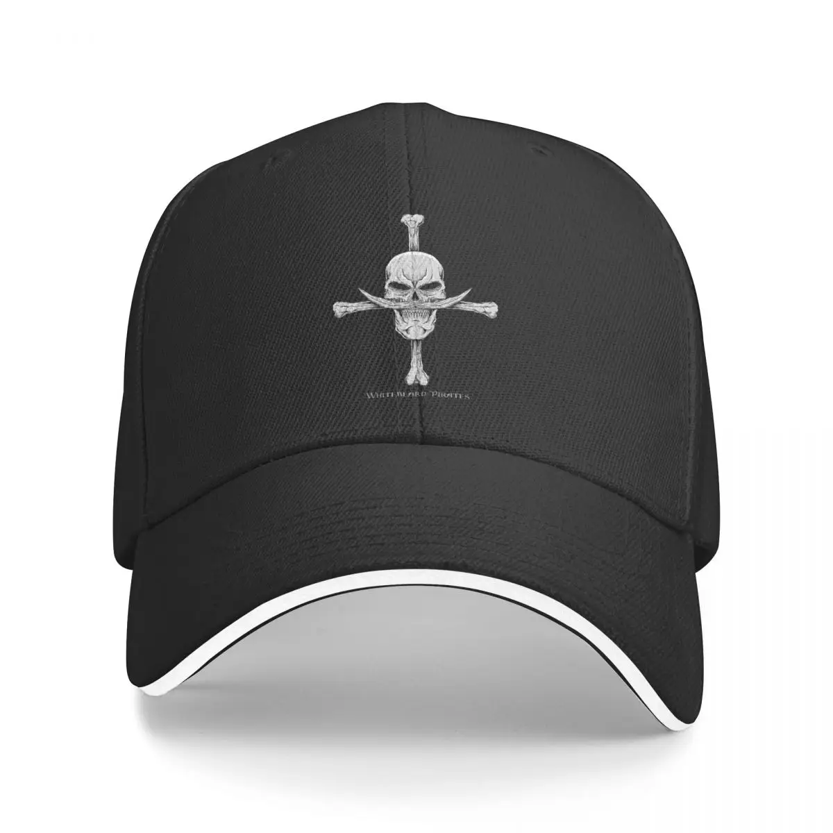 

Whitebeard Jolly Roger Art One-Pieces Multicolor Hat Peaked Women's Cap Personalized Visor Outdoor Hats