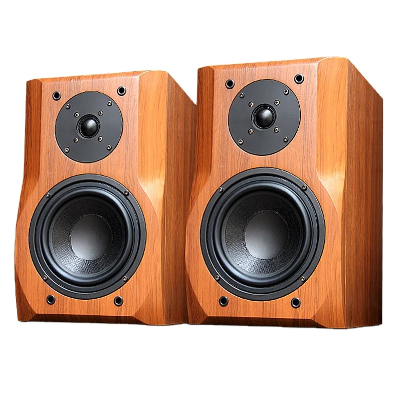 

KYYSLB 10-150W 6.5 Inch Bookshelf Speaker Hifi Passive Fever Home Theater System Surround Wood Audio Sound Amplifier Speaker