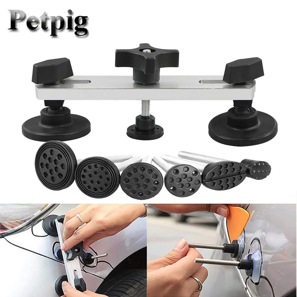 

Universal Car Dent Repair Body Damage Fix Tool 40W Glue Gun Pulling Bridge Puller Dent Removal Glue Tabs Hand Repair Tools