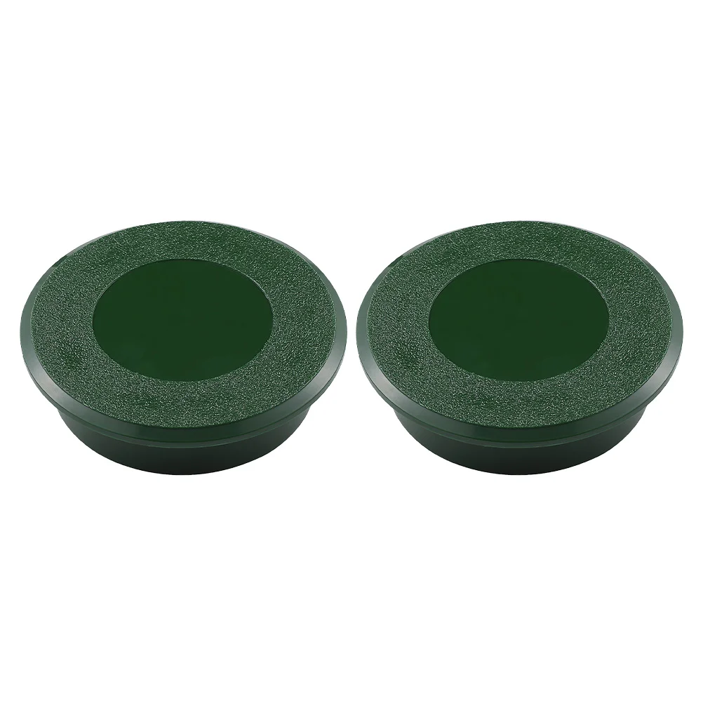 

2 шт. практичный инструмент для гольфа, зеленые чашки с зеленым отверстием для нанесения крышки стакана для нанесения газона, зеленая чашка с отверстием для тренировки