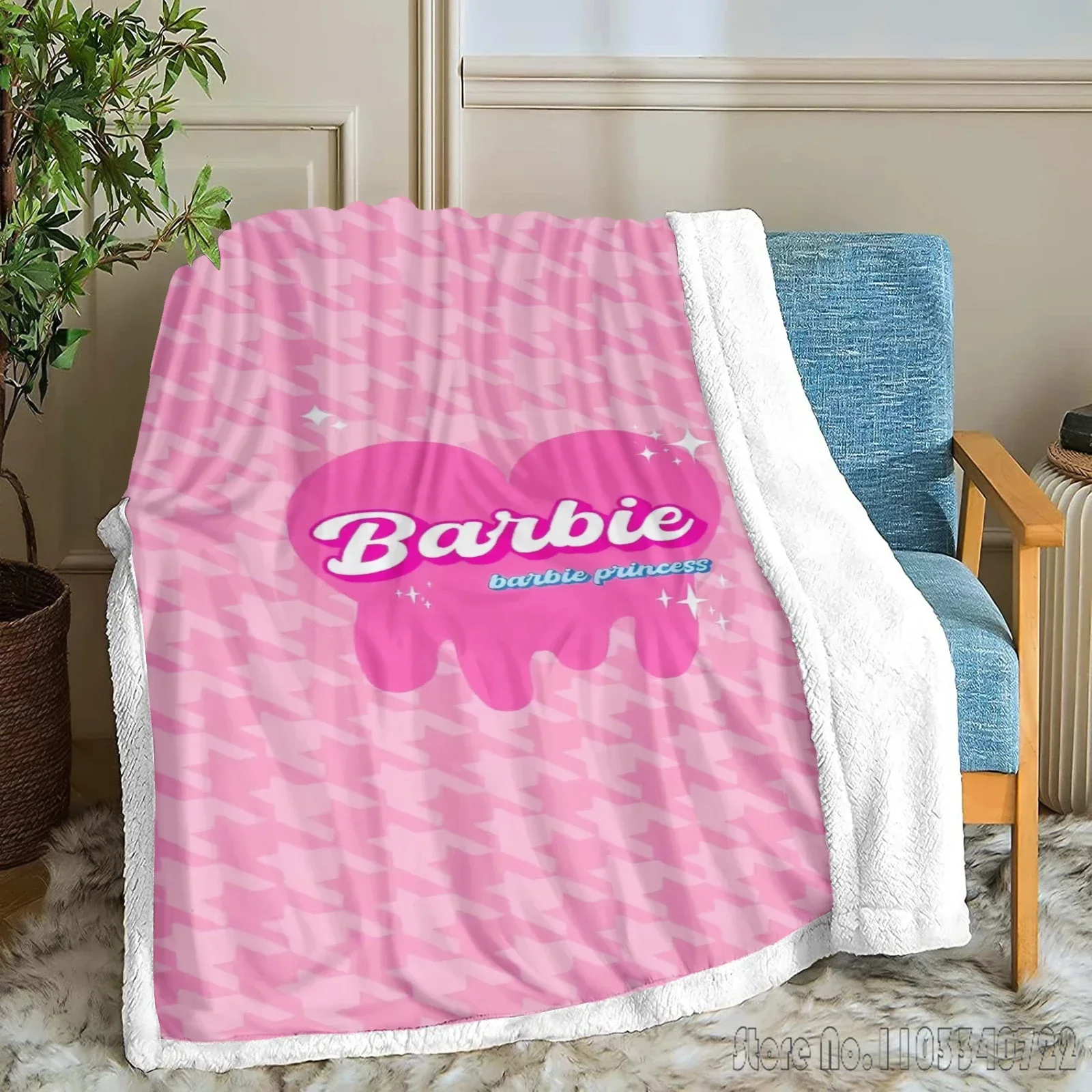 Детские одеяла Барби Диснея на заказ пушистые современные домашние коралловые