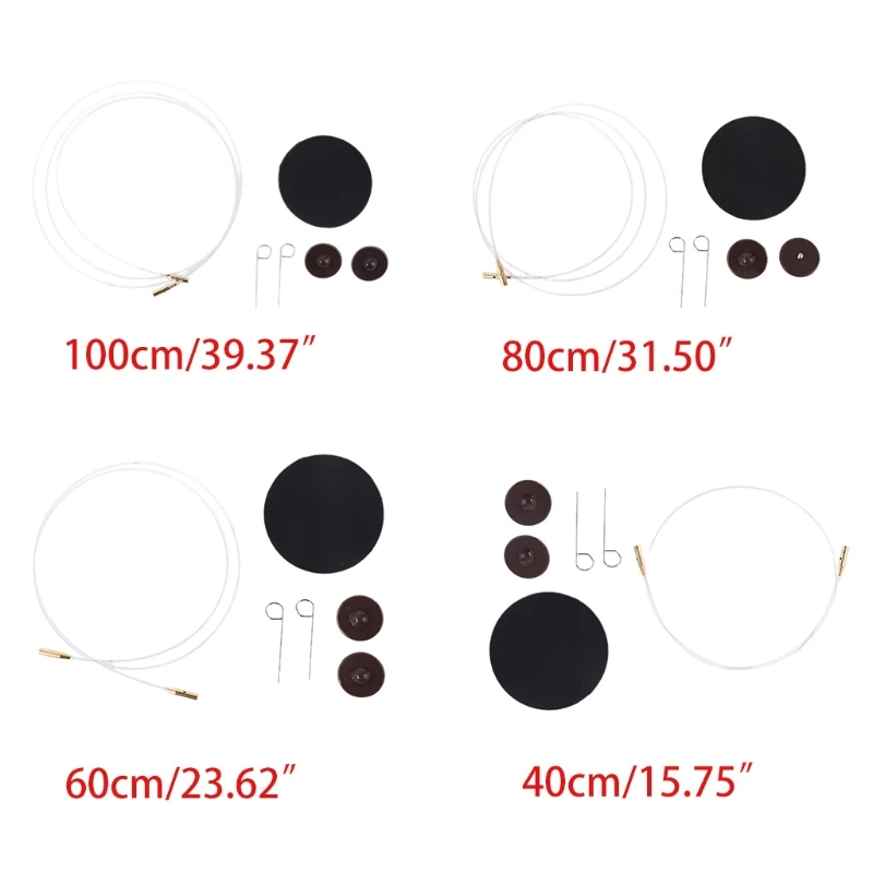 Сменные вязальные иглы концевые колпачки для кабеля комплект разъемов DIY ткацкие