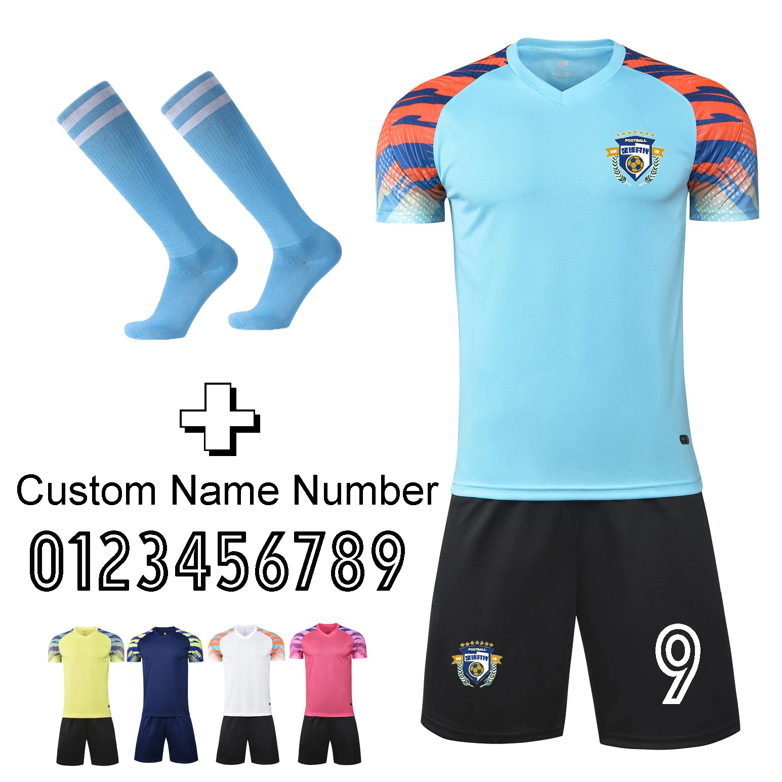 

Men Kids Survetement Football Kits Soccer Shirts Sets Football Jerseys Children's Futebol Training Uniforms Suits Sport Clothes