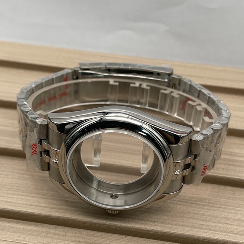 

41mm Watch Cases stainless steel Strap Parts For Seiko fit NH35 Movement Dial Waterproof Daytona Sapphire Glass