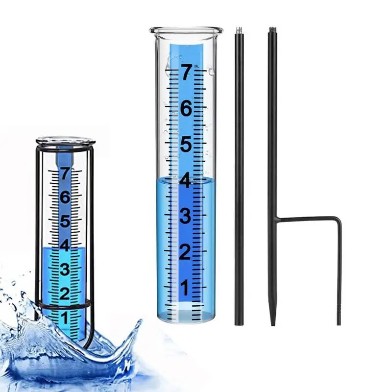 

Rain Gauge Outdoor Rain Measuring Tool Garden Rain Gauge Lawn Rain Measure Gauge Clear To Read Non Cracking For Patio Garden