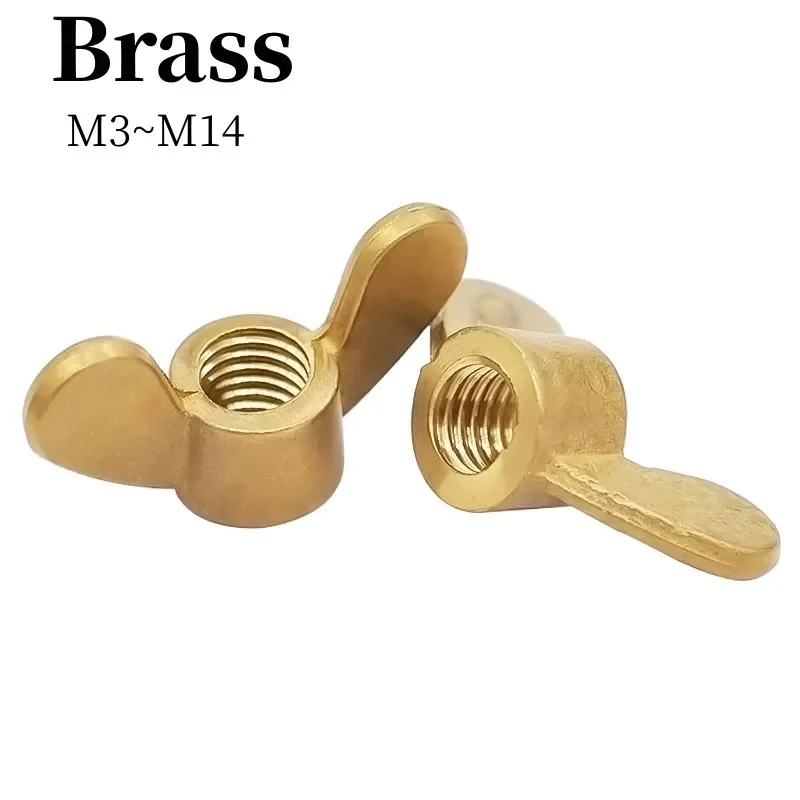 M3 M4 M5 M6 M8 M10 M12 M14 латунные гайки, медные гайки-бабочки, ручная затяжка гайки