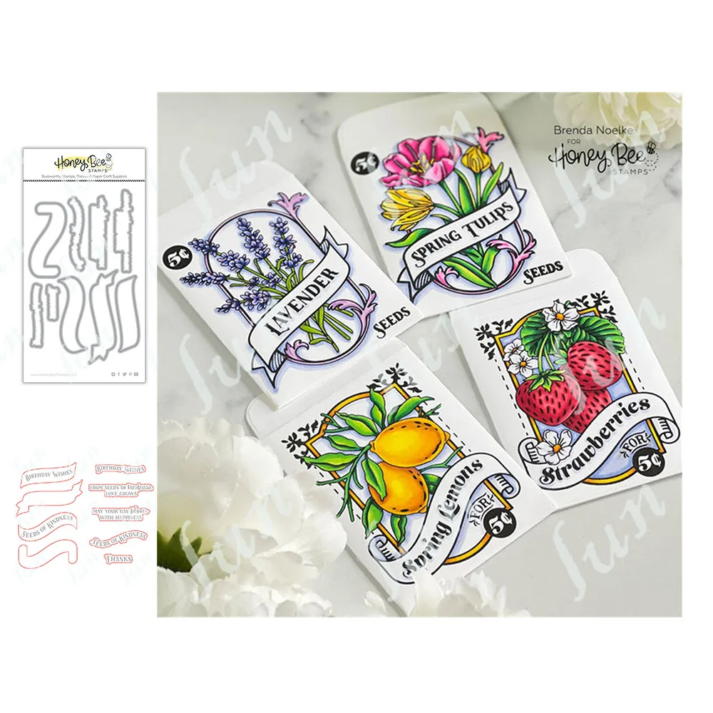

2022 New Arrival Seeds of Kindness Metal Cutting Dies and Stamps Set Handmade Diy Embossing Make Scrapbooking Album Decoration