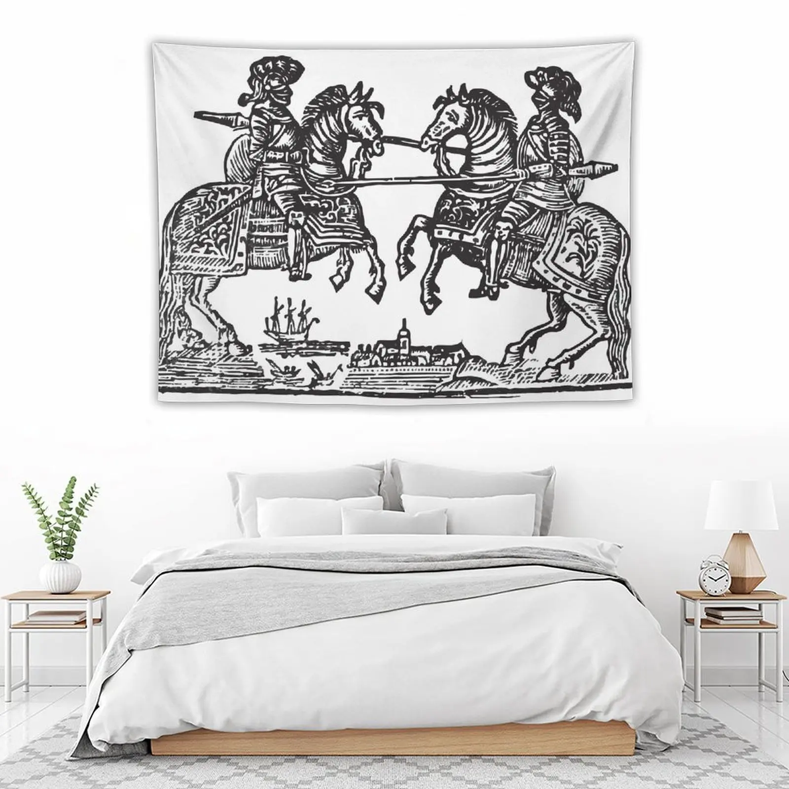 Гобелен The Joust украшение комнаты эстетическое для спальни настенный гобелен деко