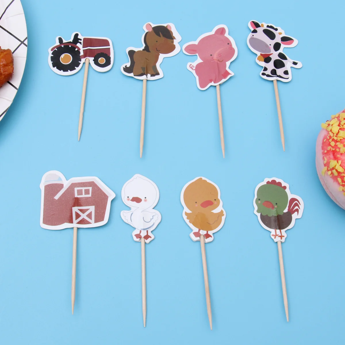 

Toppers Animals Farmcupcake Cupcakes Cake Woodland Figures Wedding Birthday