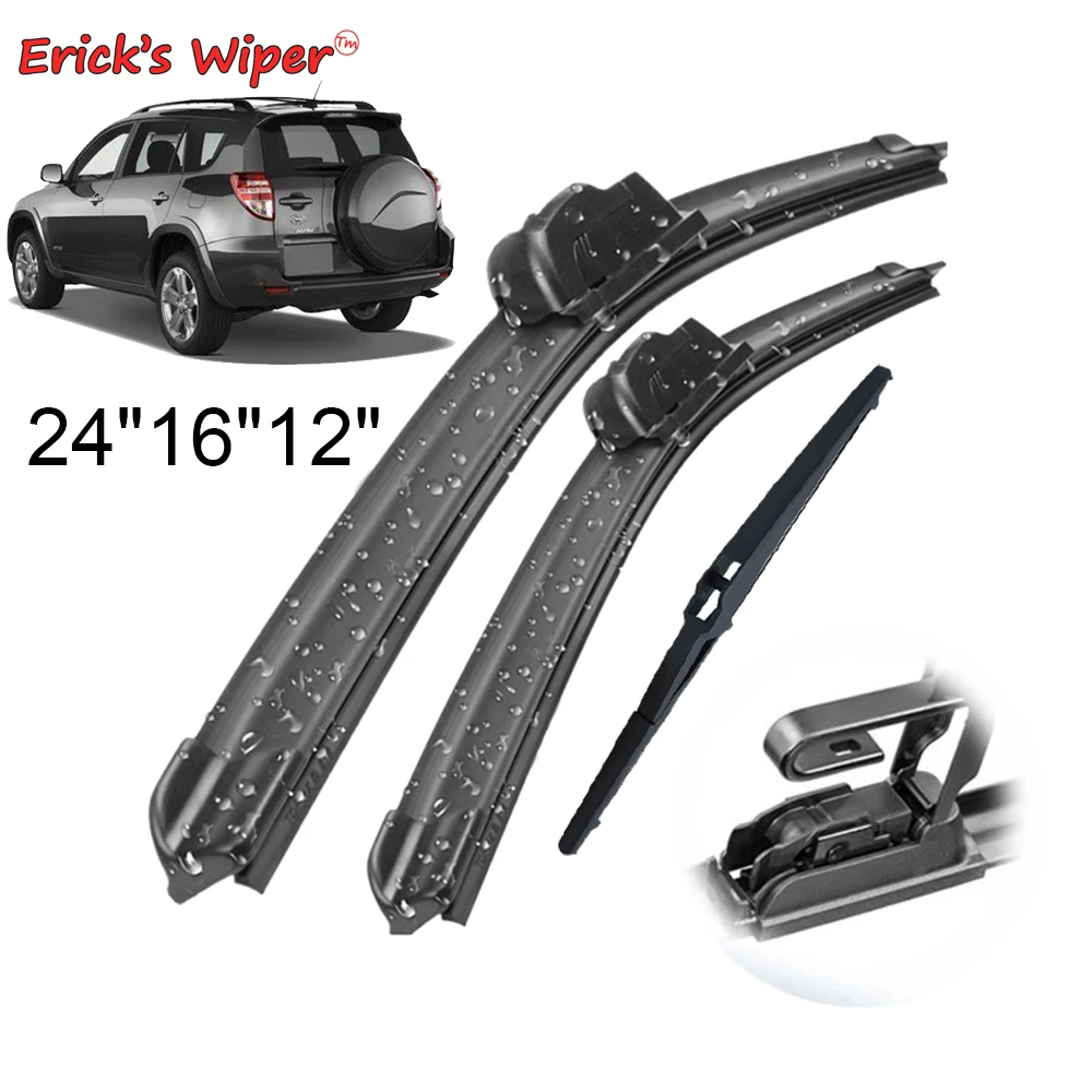 Эрик, стеклоочистителя передние и задние стеклоочистителей Набор для Toyota RAV4 XA30 Тойота Рав 4 2005 - 2012 лобовое стекло окна 24 