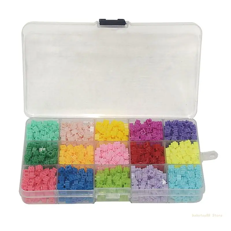 

Y4UD Brain Developmental Toy 2-D Puzzle Block for w/ Storage Container Box for Children Teens Montessori Early Learning Prese