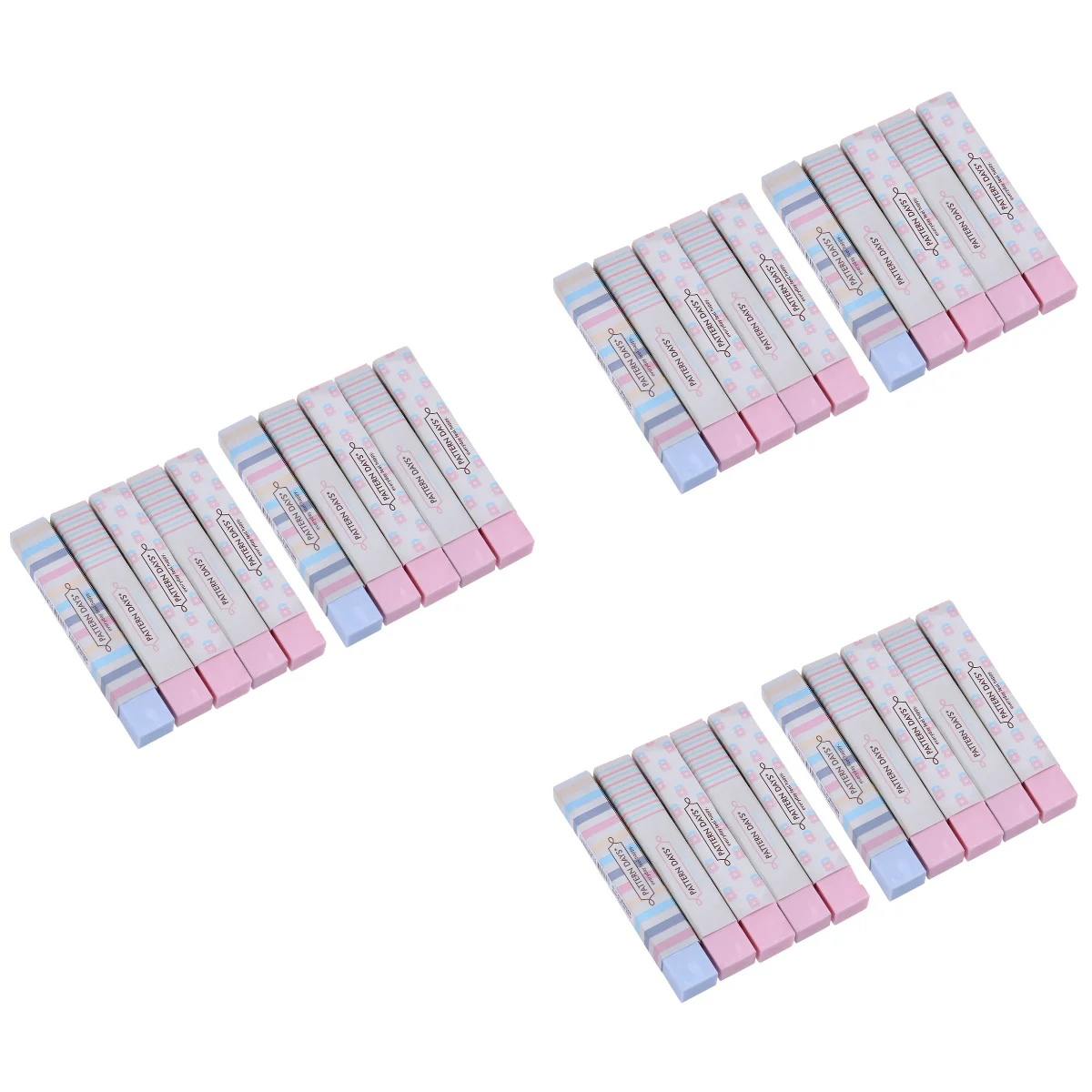 

30 Pcs Students Rubber Erasers Eraser Office School Stationery (PATTERN DAYS)