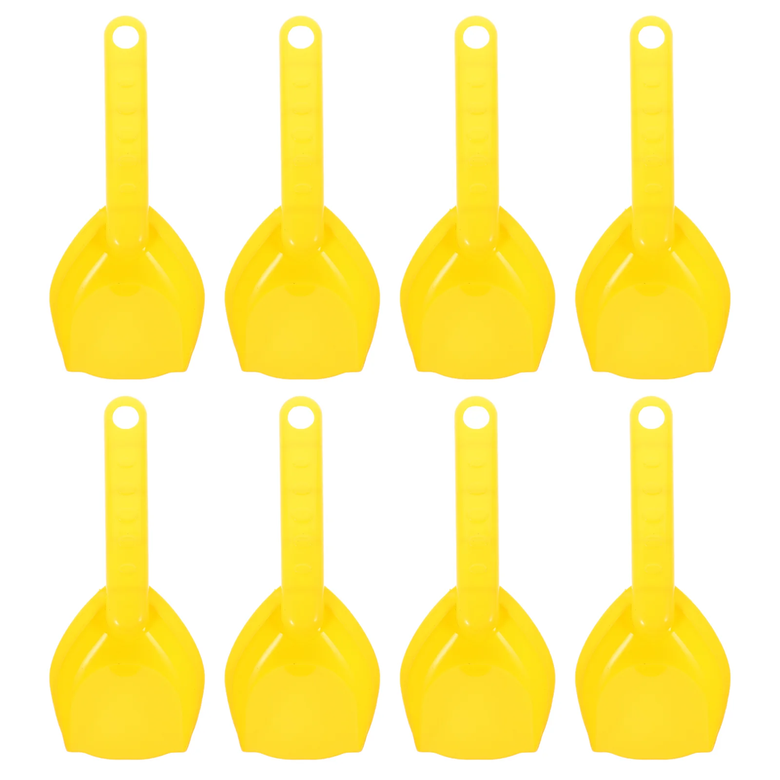 

8Pcs Sand Digging Kids Gardening Plastic Sand Shovels (Yellow)